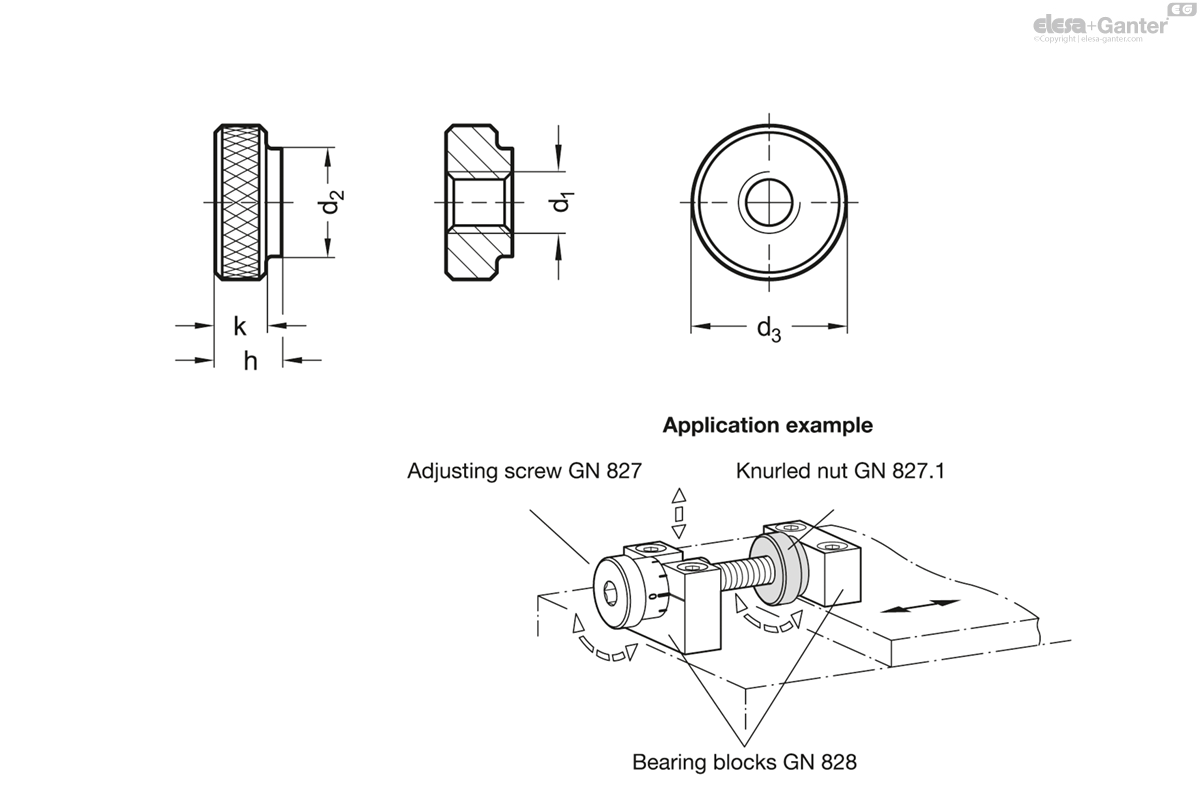 Stainless Steel-Knurled nuts