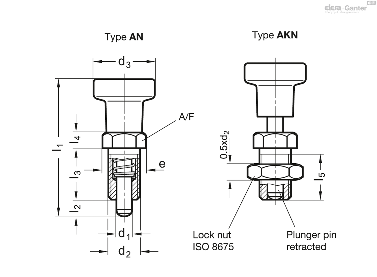 Bouton en acier inoxydable