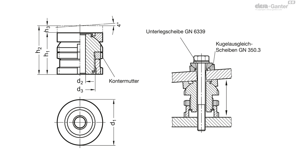 Ausgleich-Elemente, Edelstahl