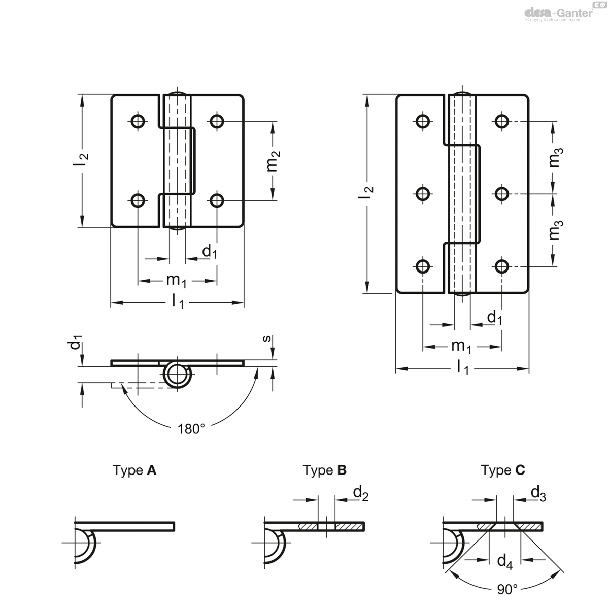 Stainless Steel A4, Square or Vertically Elongated