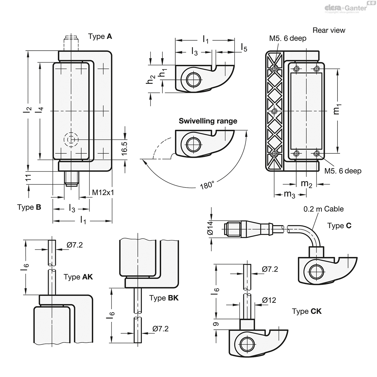 Hinges with Safety Switch