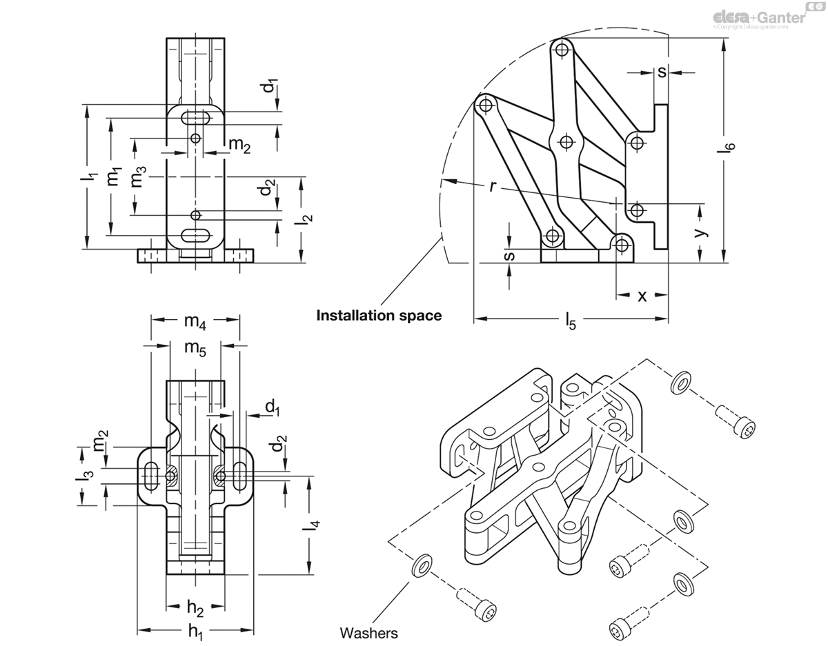 Multiple-joint hinge