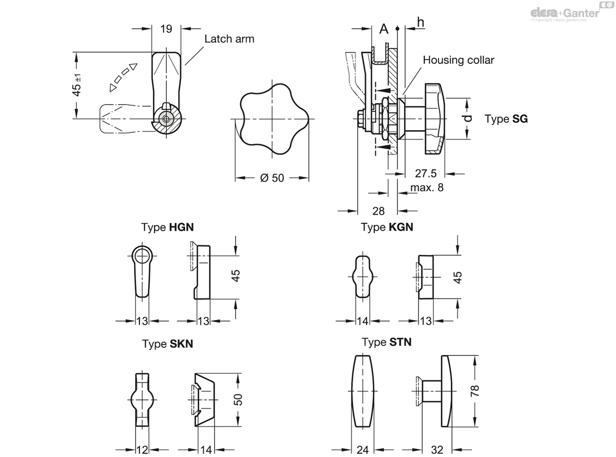 with Operating Elements in Stainless Steel (NI)
