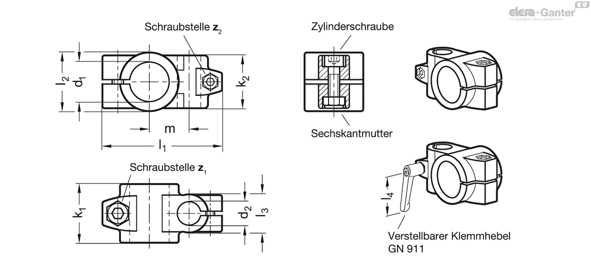 Kreuz-Klemmverbinder