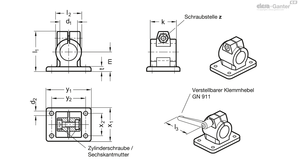 Flansch-Klemmverbinder