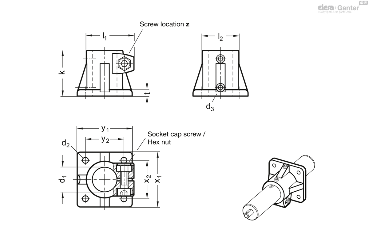 Without sleeve bearing