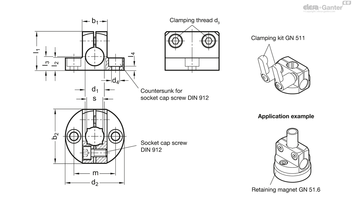 Base plate clamp mountings