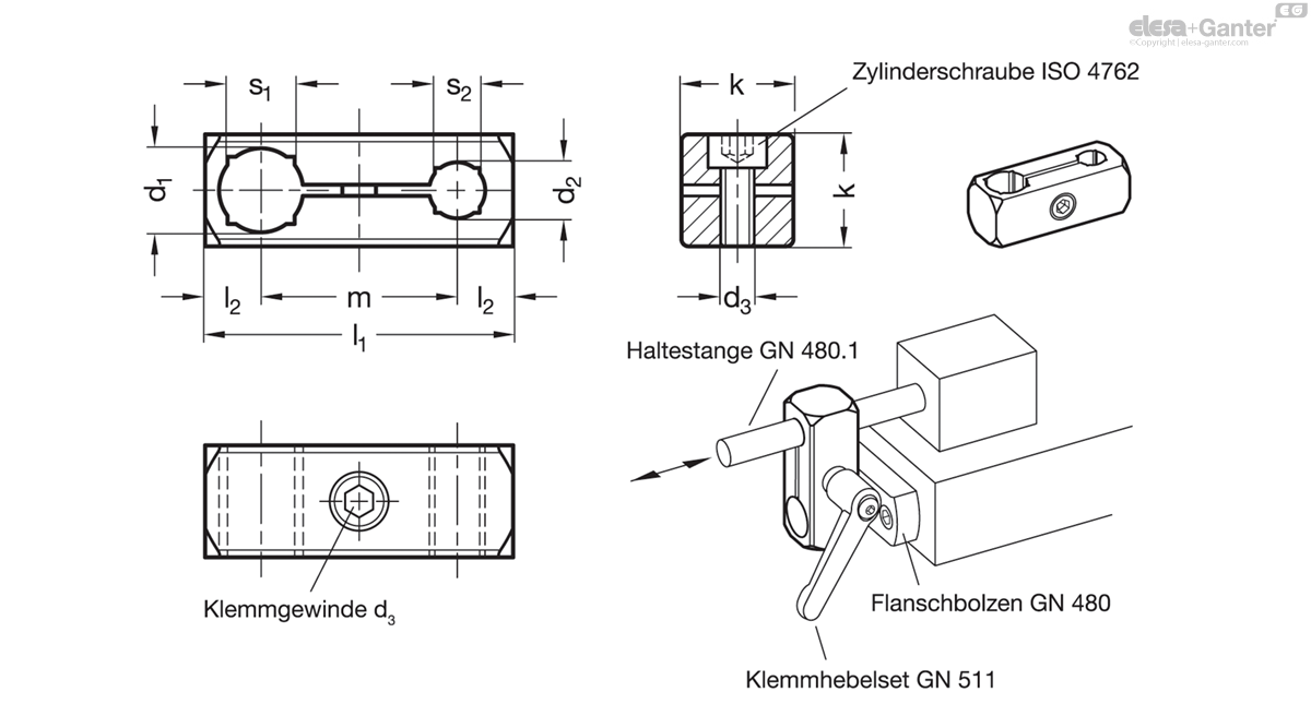 Parallel-Klemmhalter