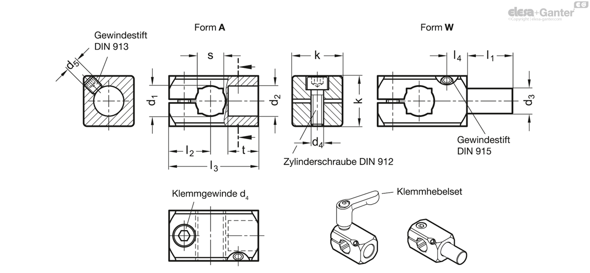 T-Klemmhalter