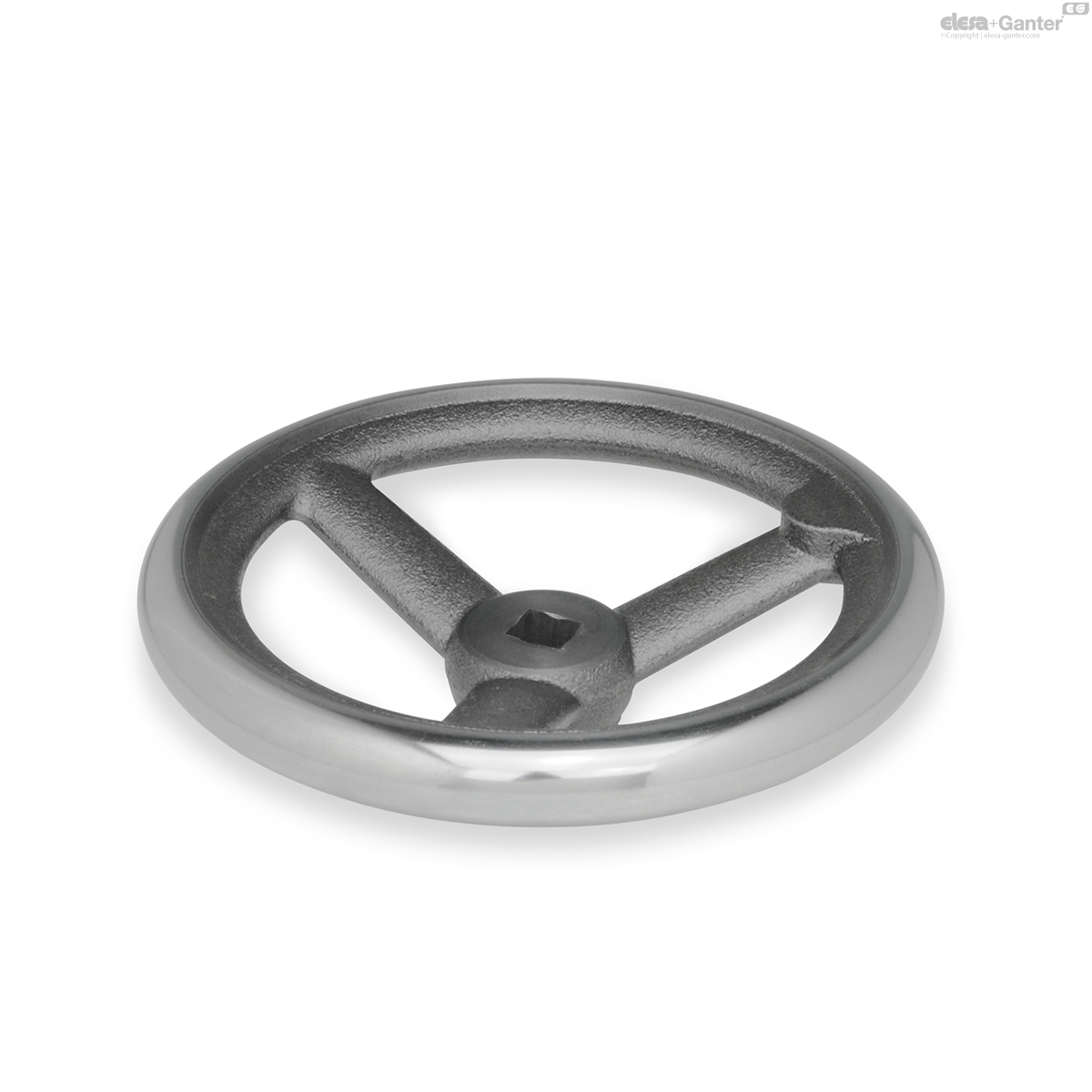 Cast iron, with square