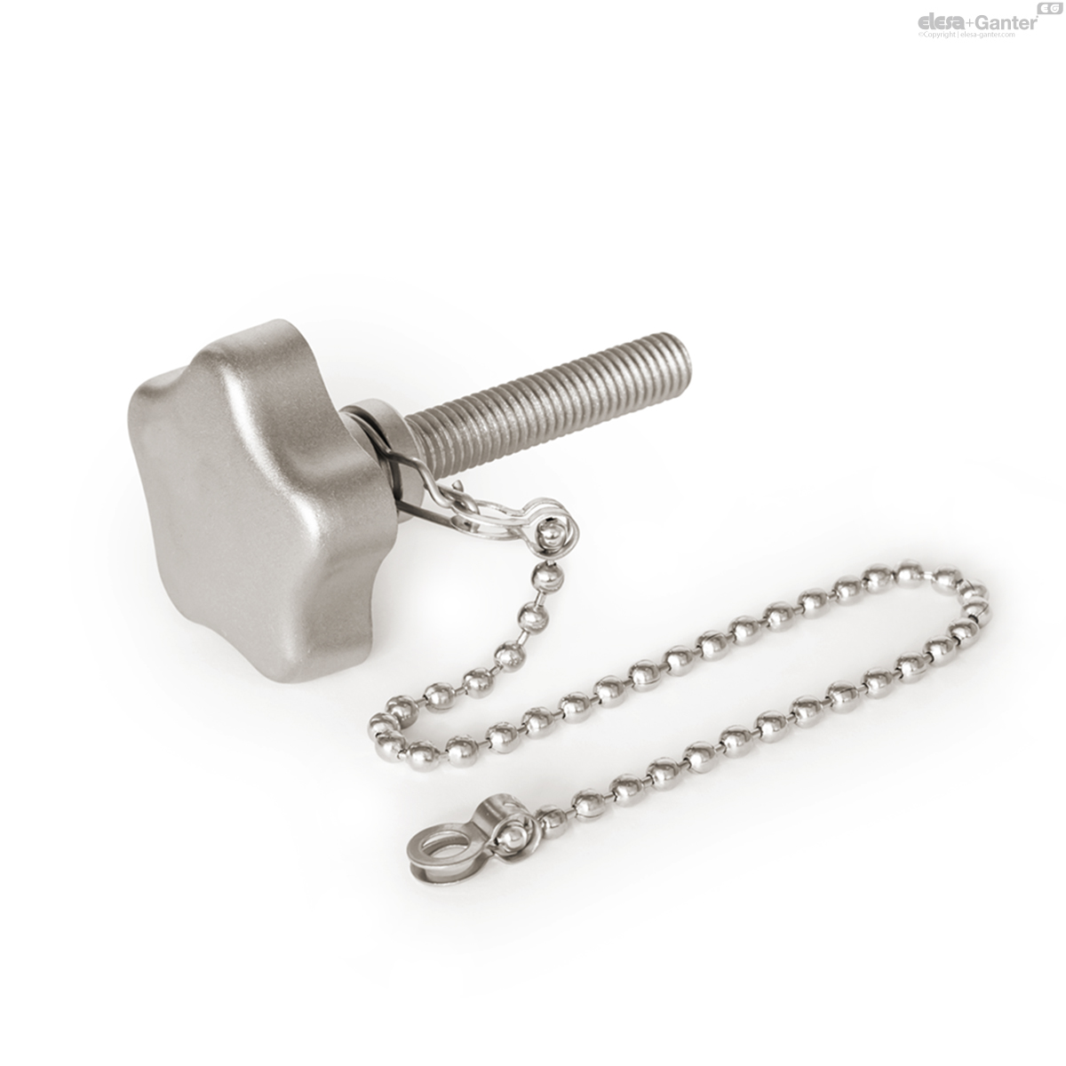 with threaded stud