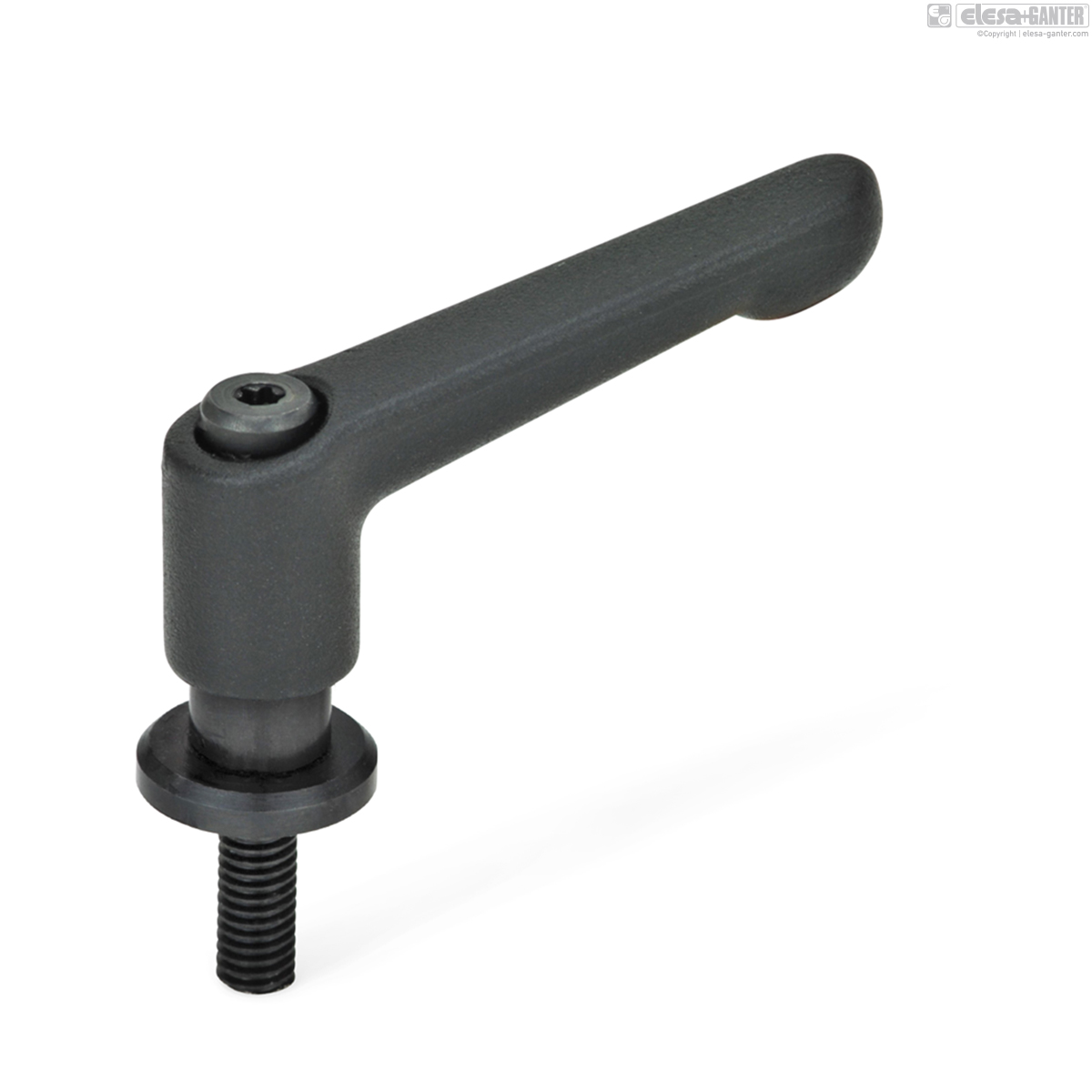 with threaded bolt and washer