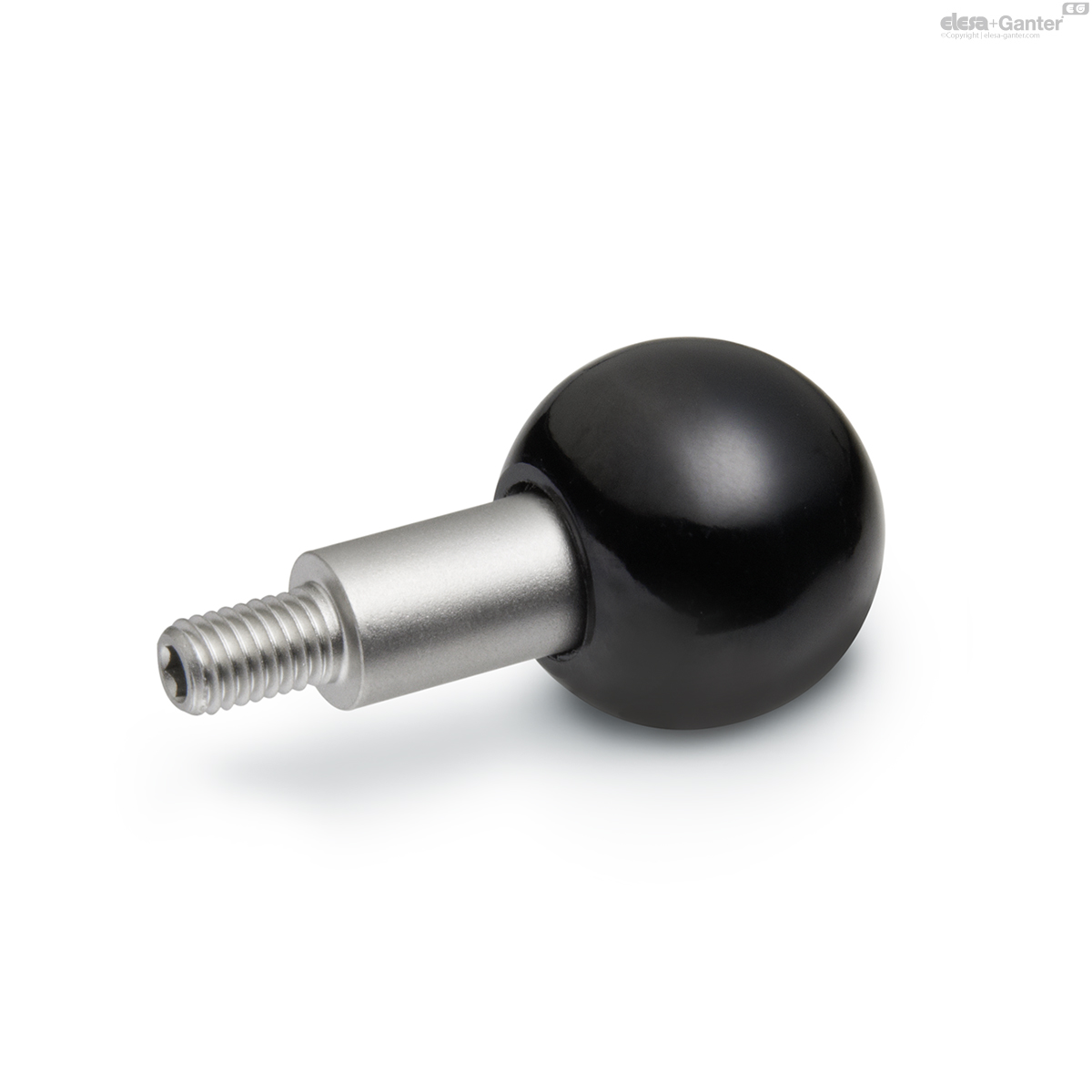 With threaded stud