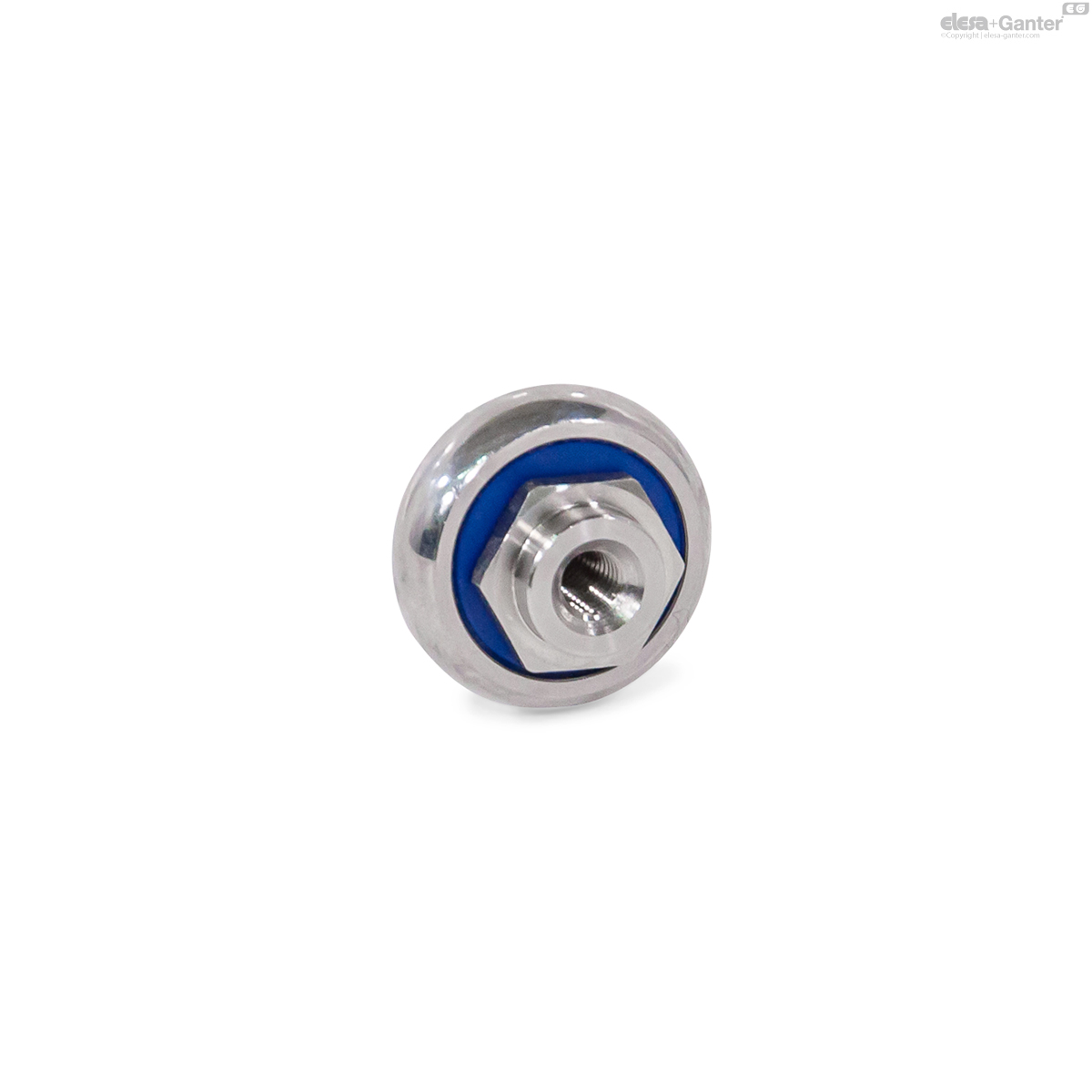 Eccentric cam roller with off-center threaded mounting collar