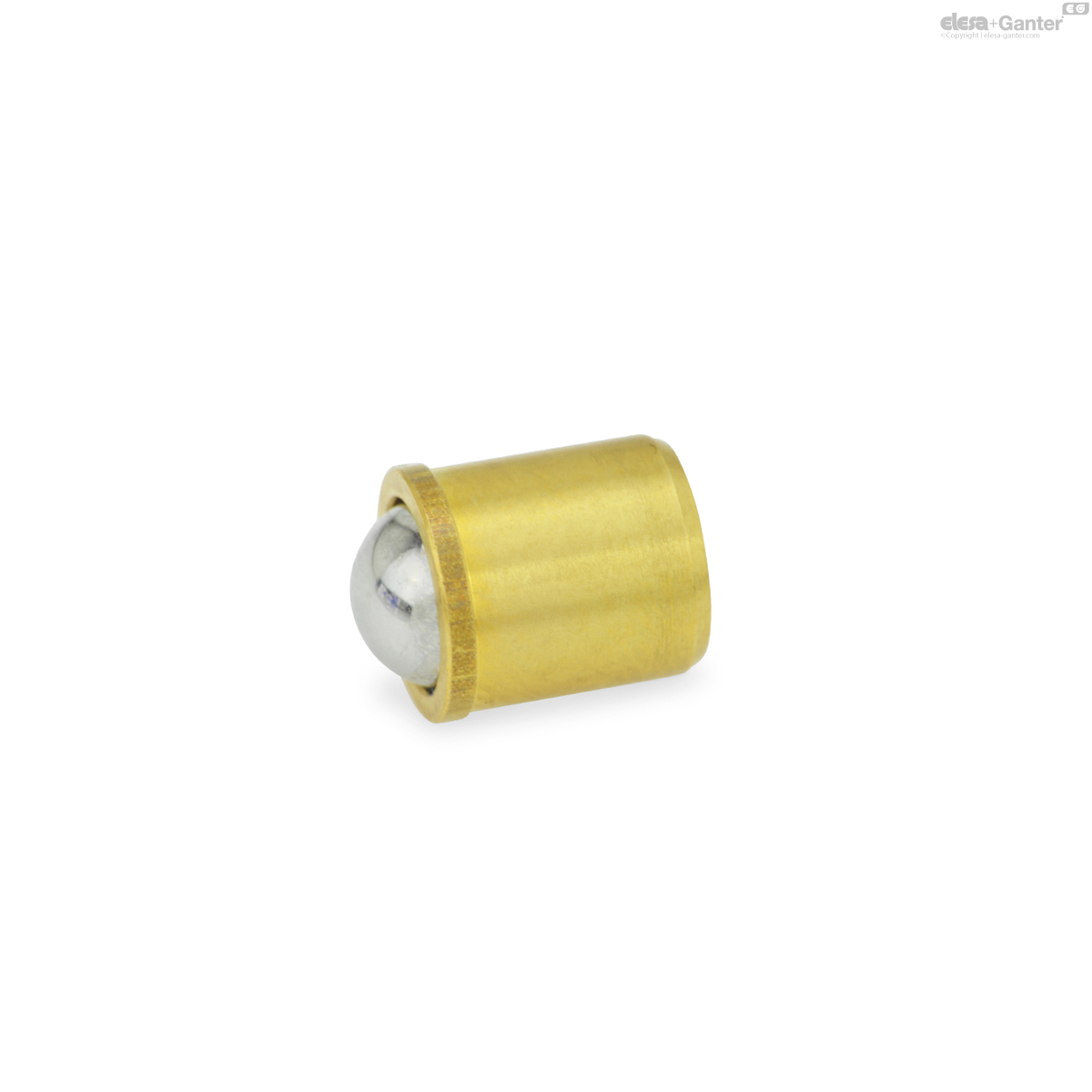 Housing brass, ball stainless steel, standard spring load