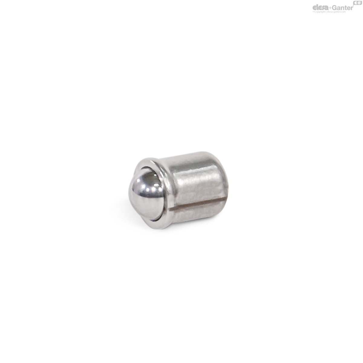 Stainless steel, light spring load