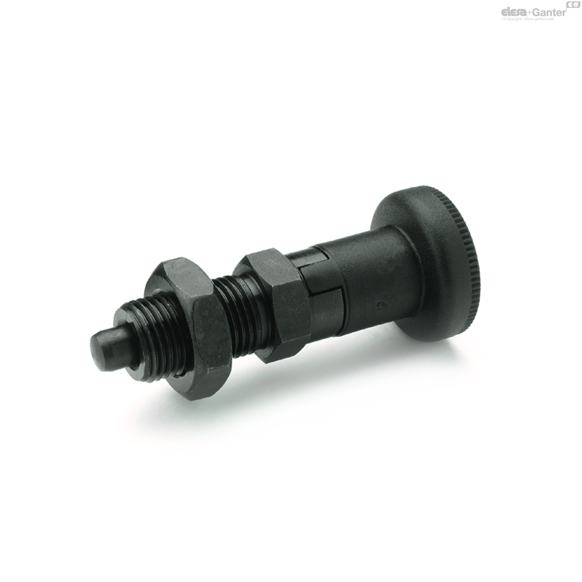 Acier avec bouton en plastique
