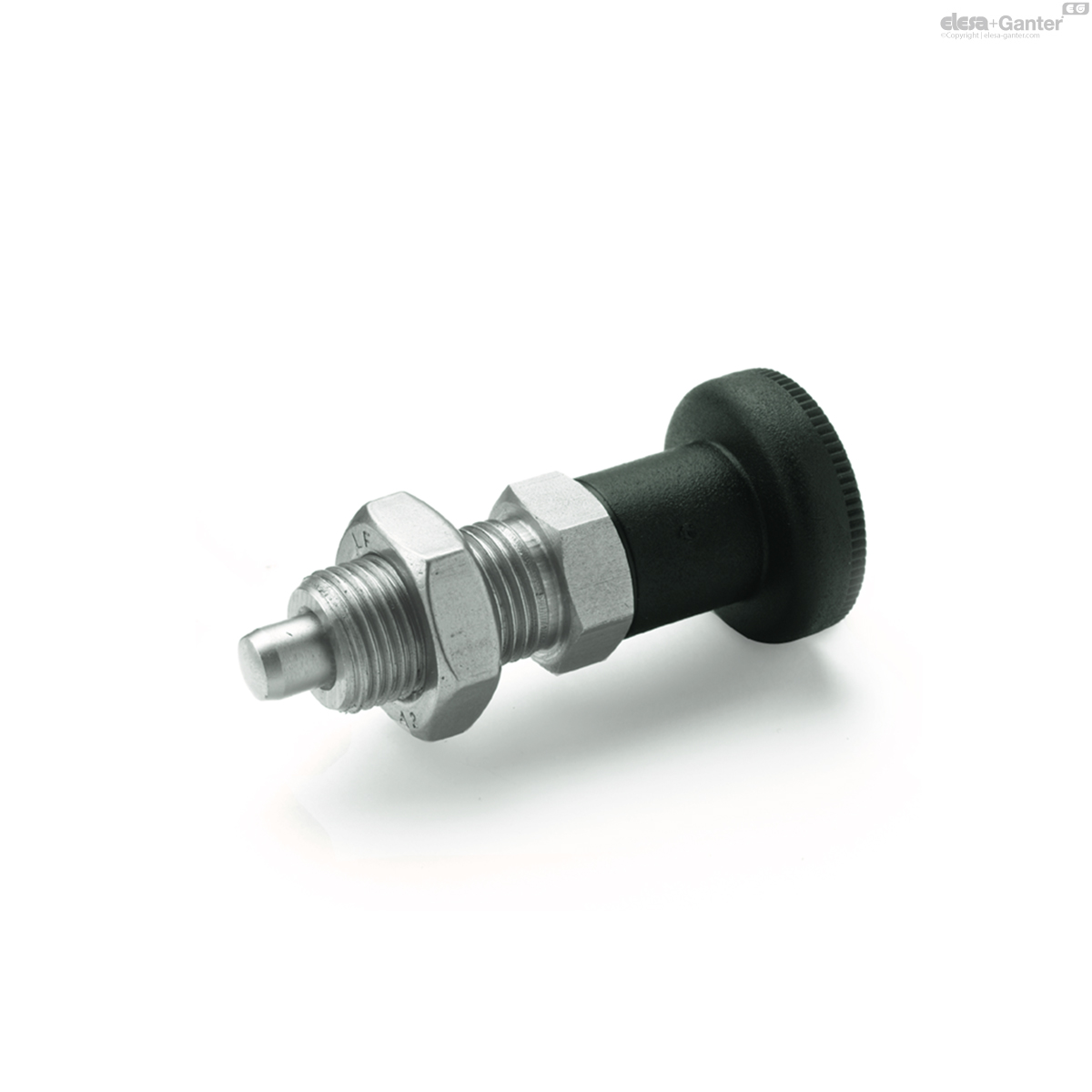 Stainless Steel with plastic knob