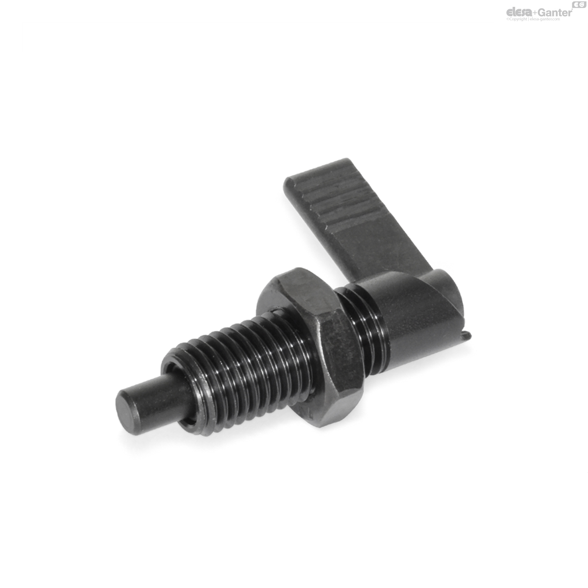 Right-hand lock, with lock nut