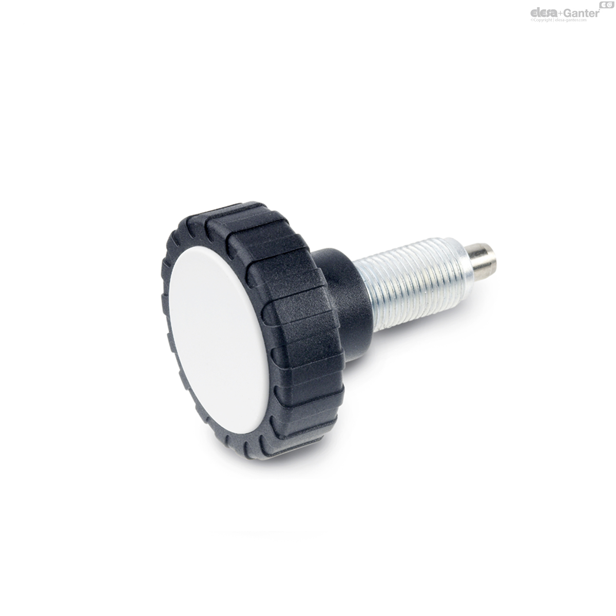 Clamping knobs with indexing plungers