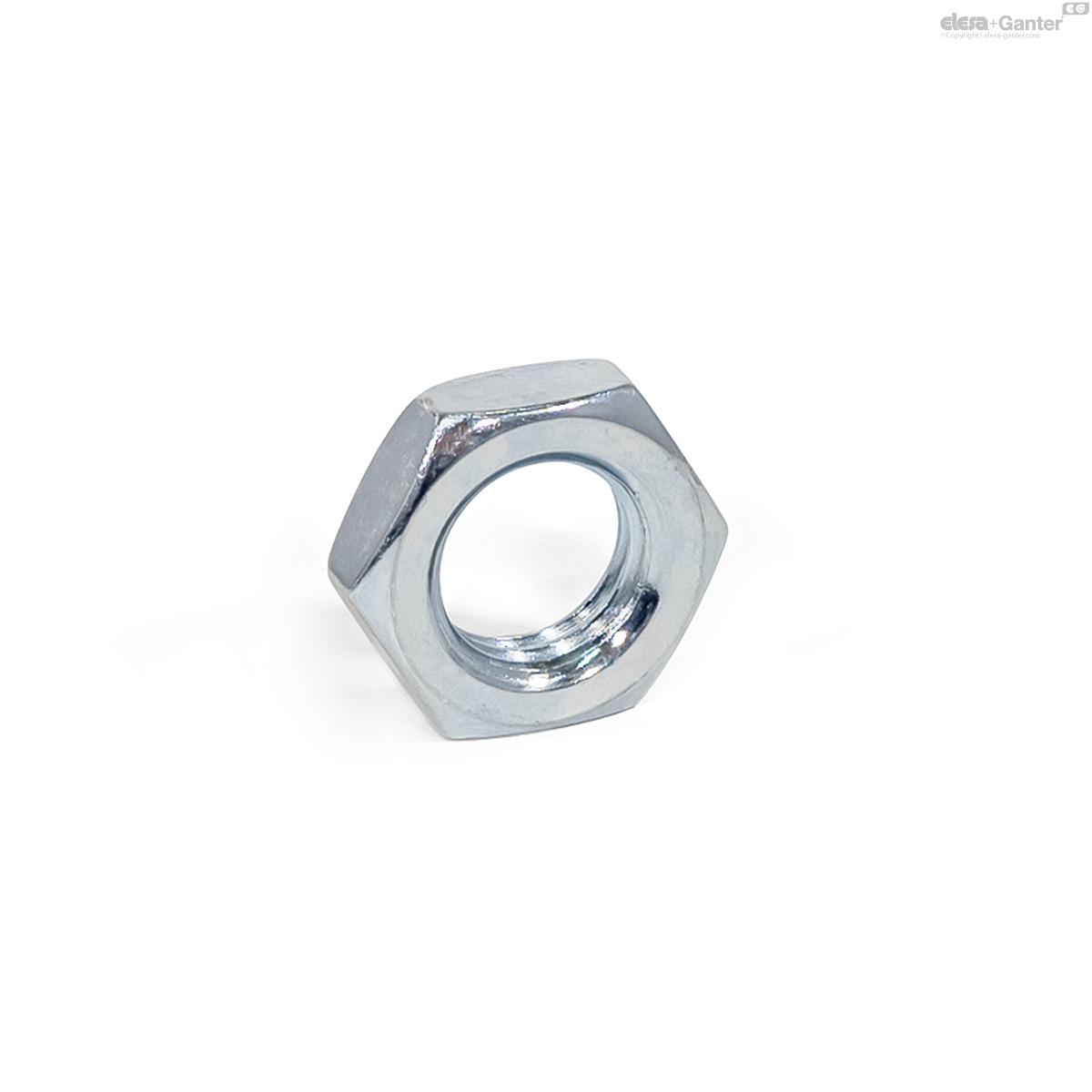Steel, zinc plated, blue passivated