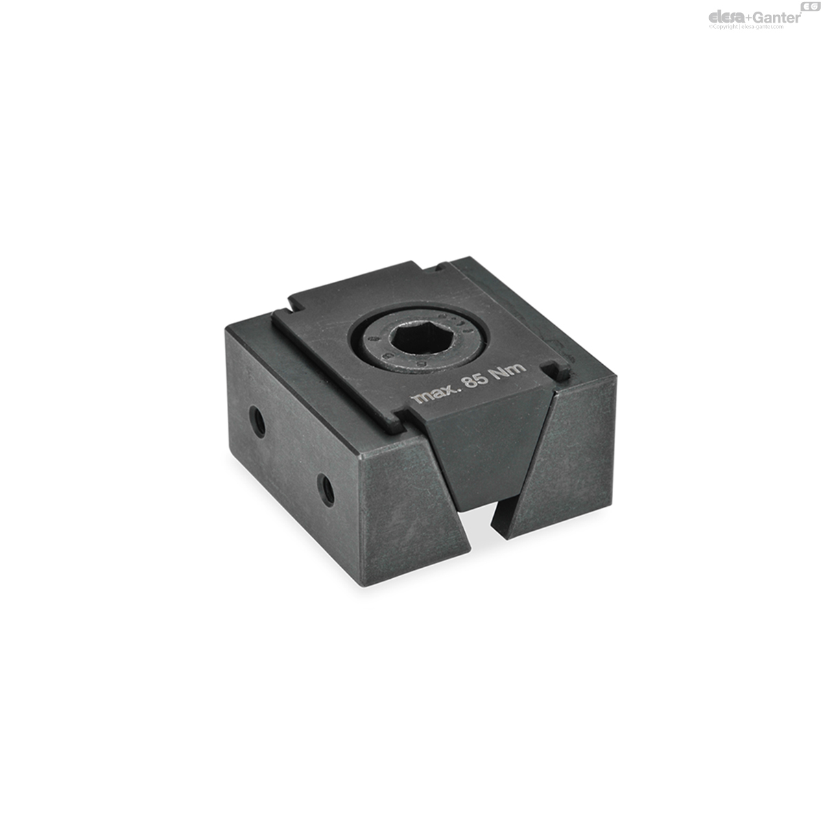 With 2 fixing threads for attachment jaws