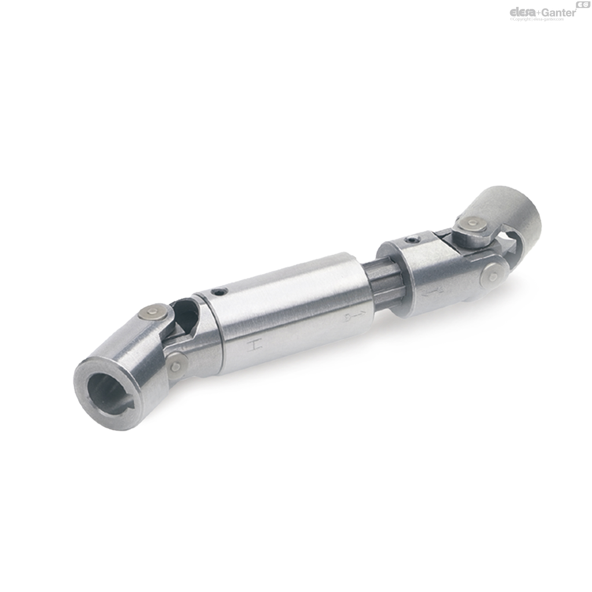 Universal joint shafts with needle bearing