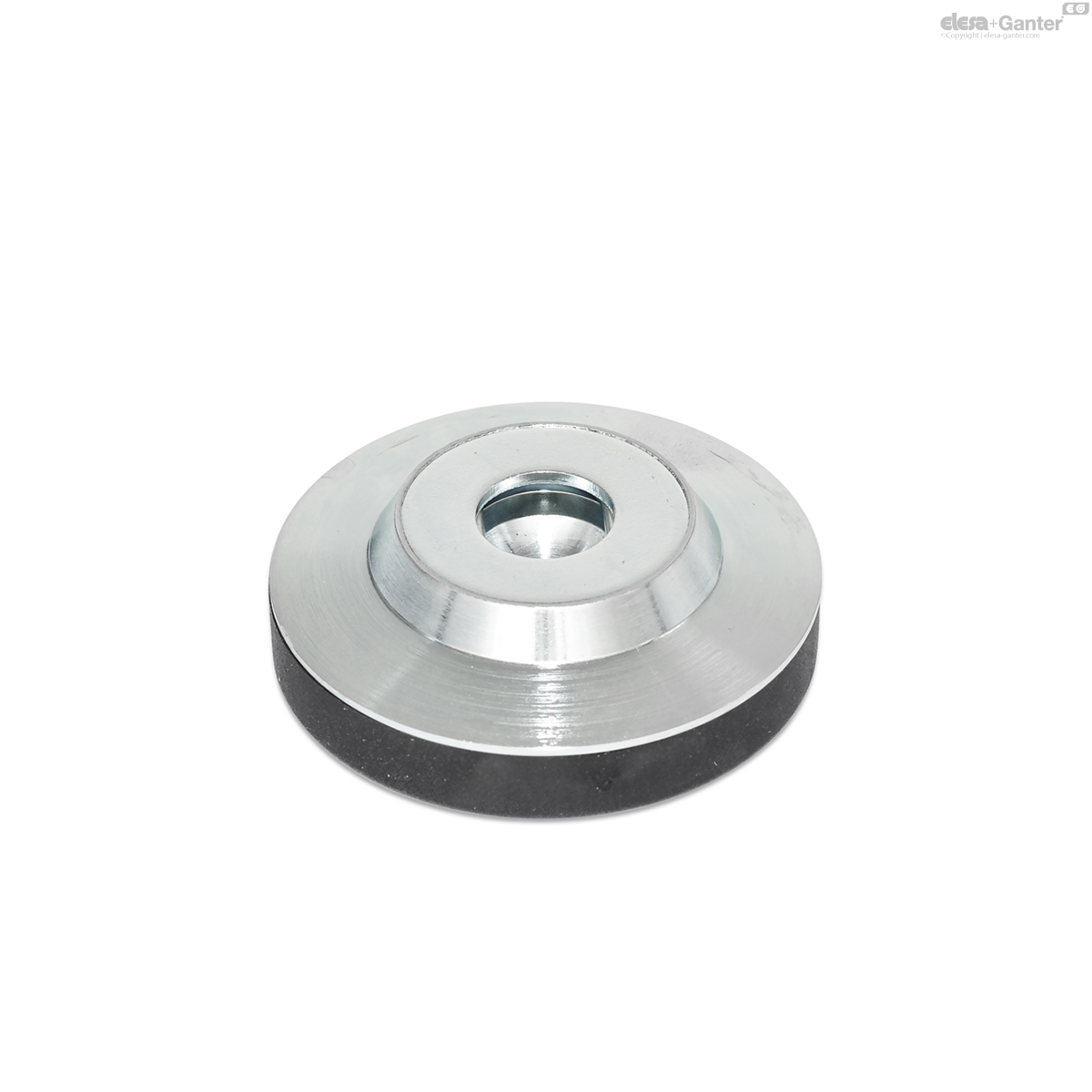 With plastic cap, non-gliding