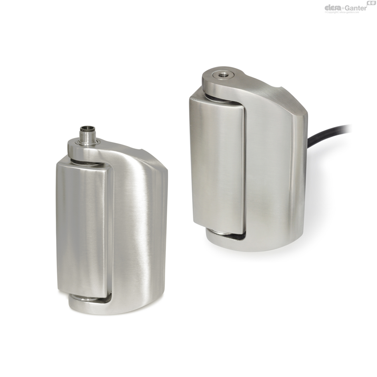 Hinges with safety switch