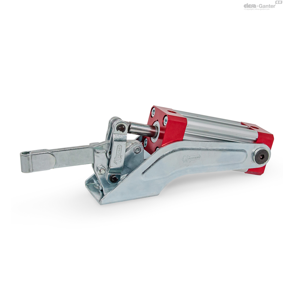 Solid clamping arm, with clasp for welding