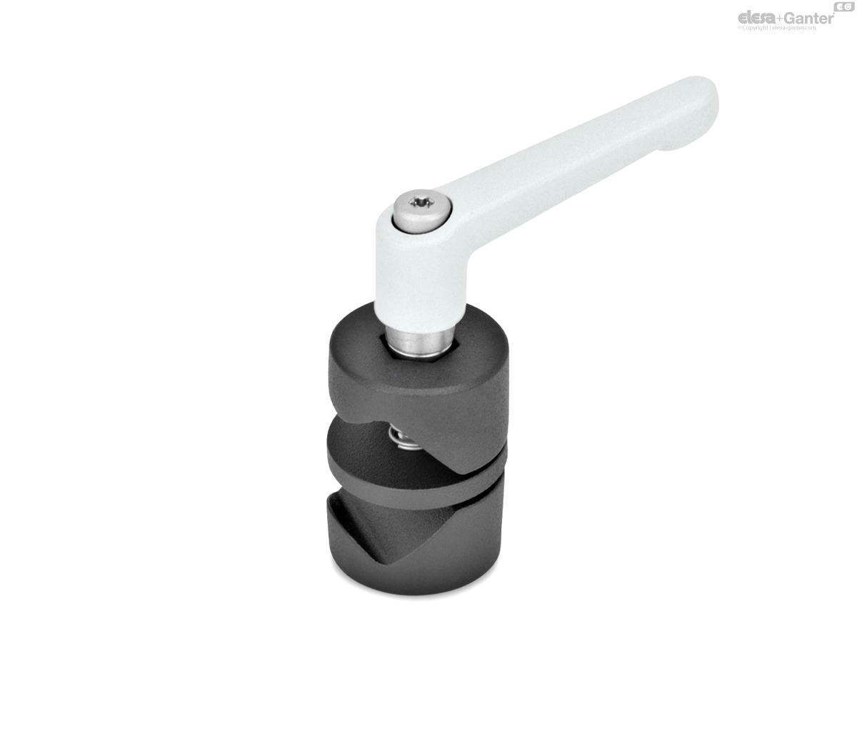 Aluminium, avec levier réglable