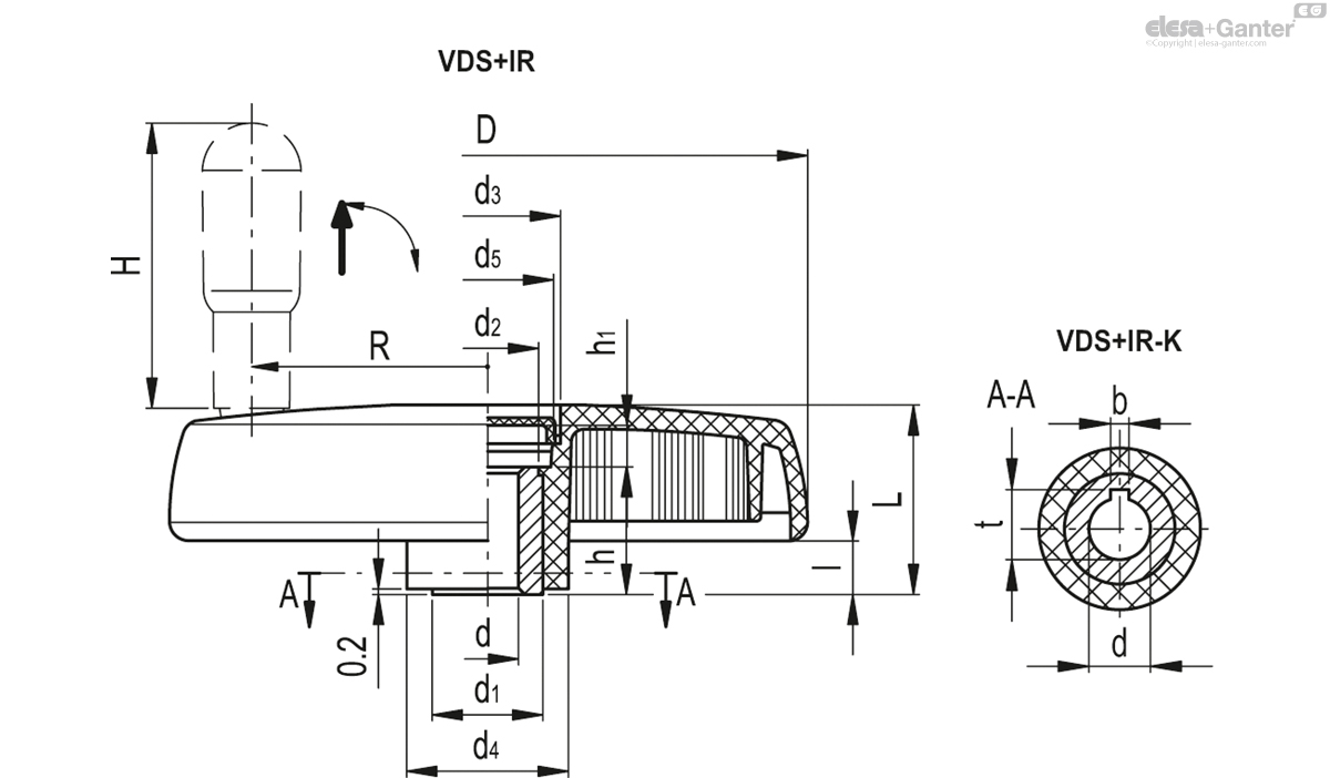 Fold-away handle