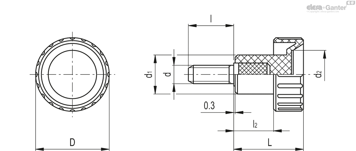 Zinc-plated steel threaded stud