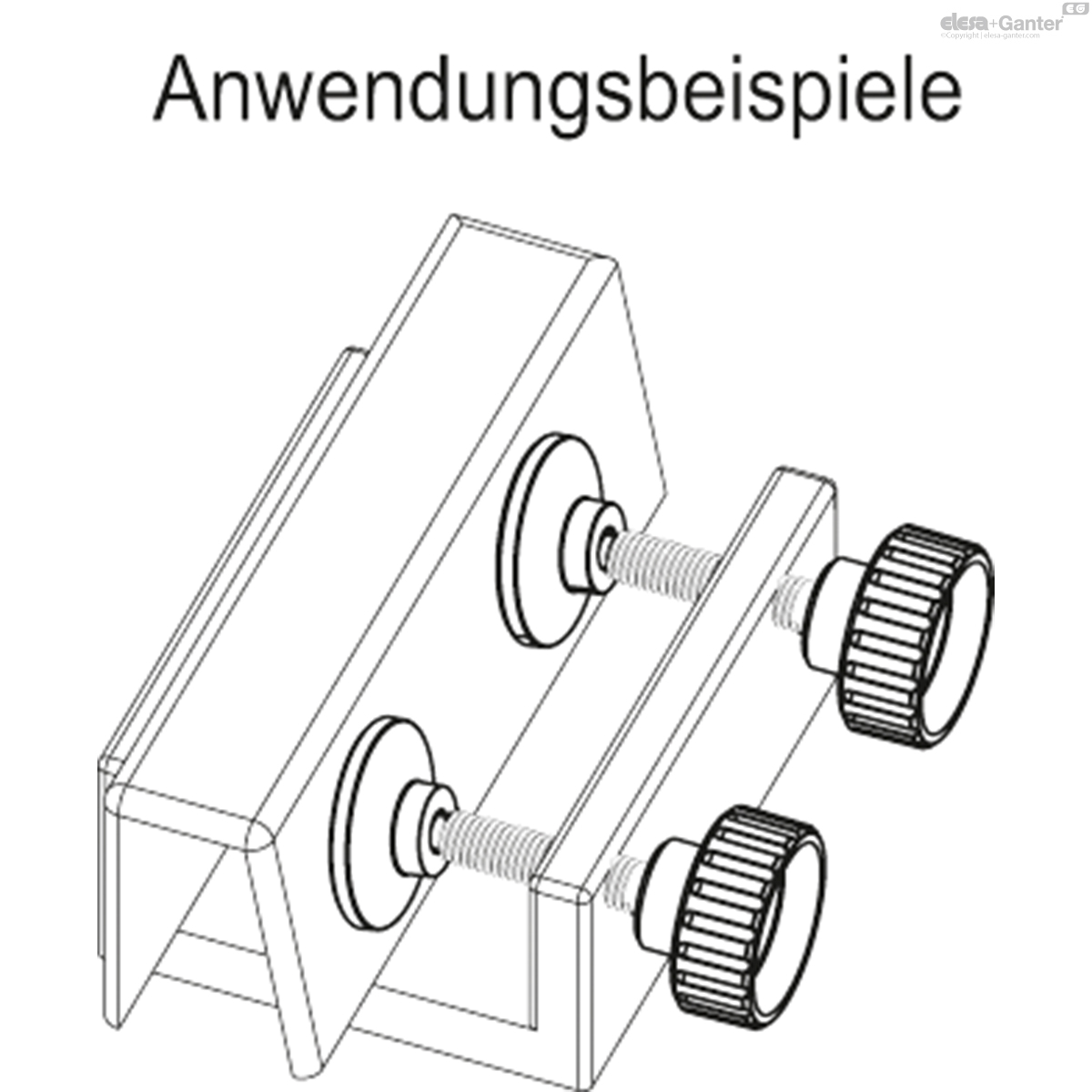 Rändelgriffschrauben mit beweglichem Druckstück
