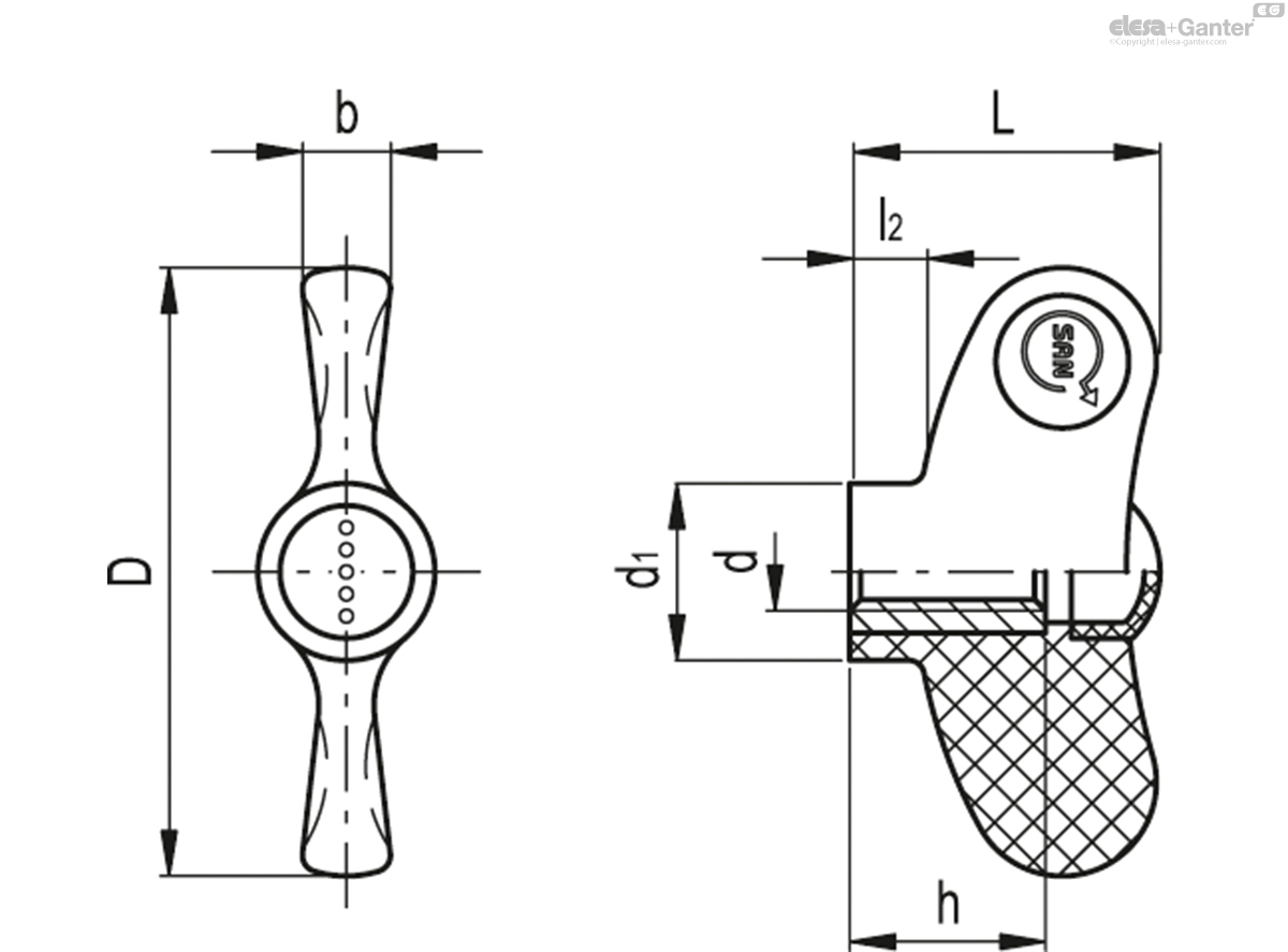 Wing knobs