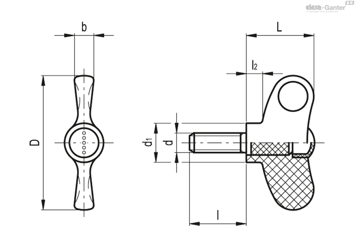 Stainless steel threaded stud