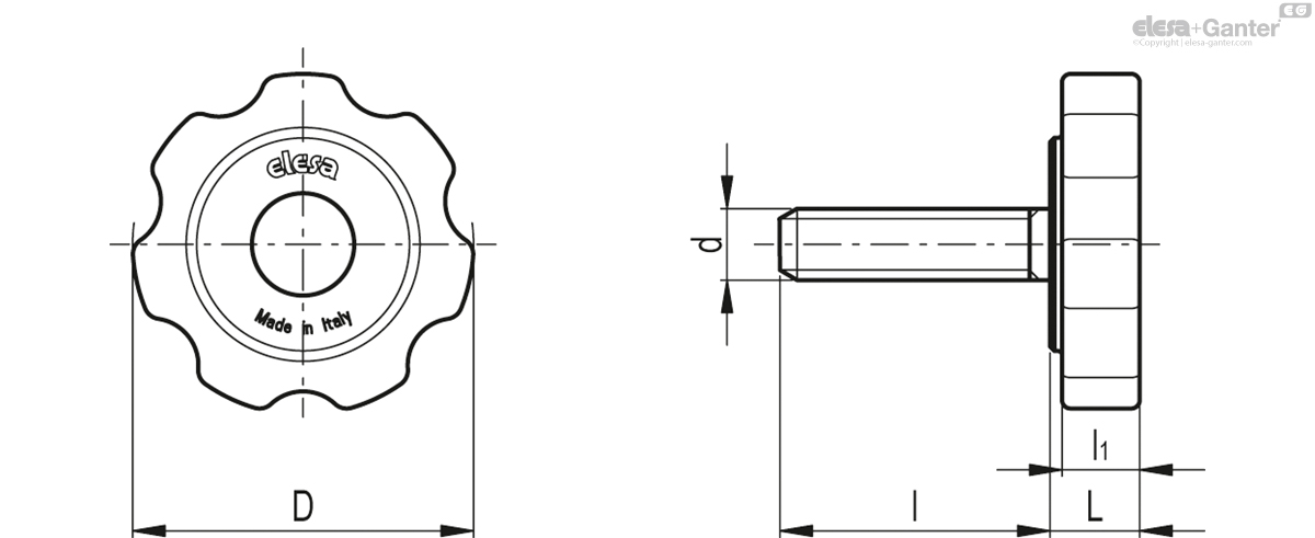 Zinc-plated steel threaded stud