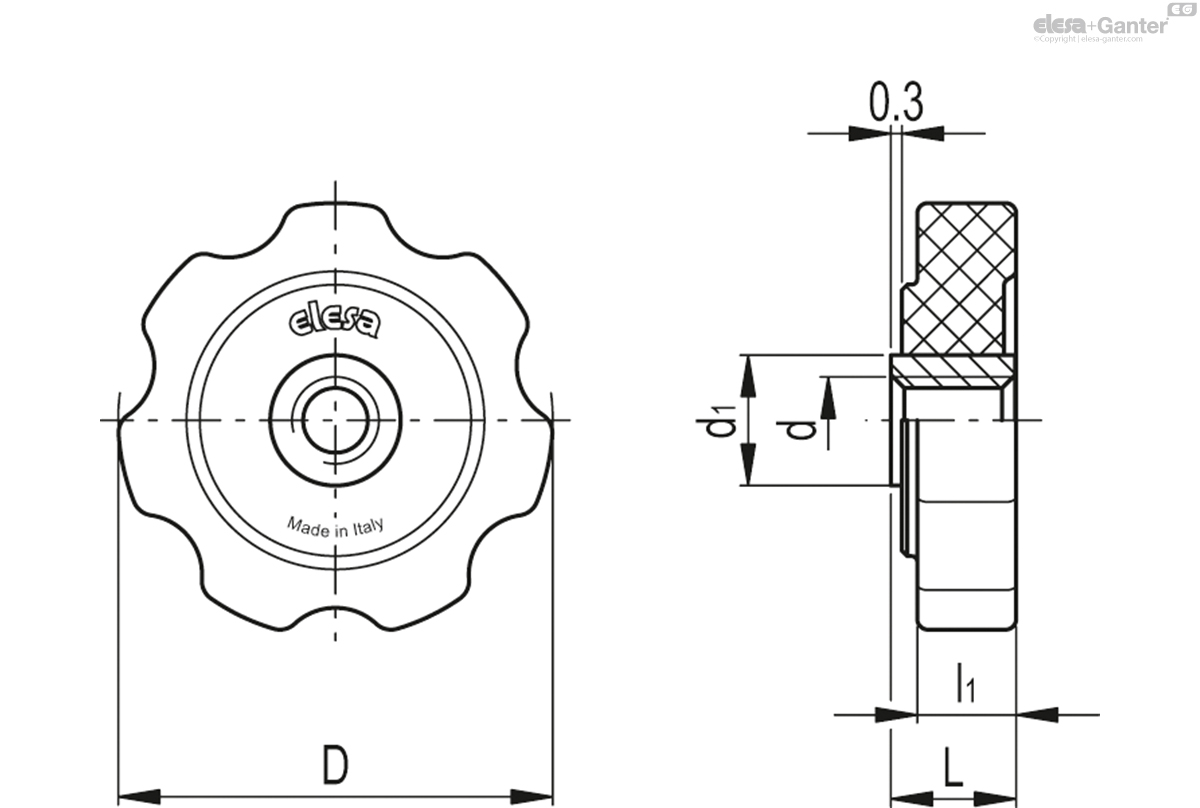Brass boss, threaded pass-through hole