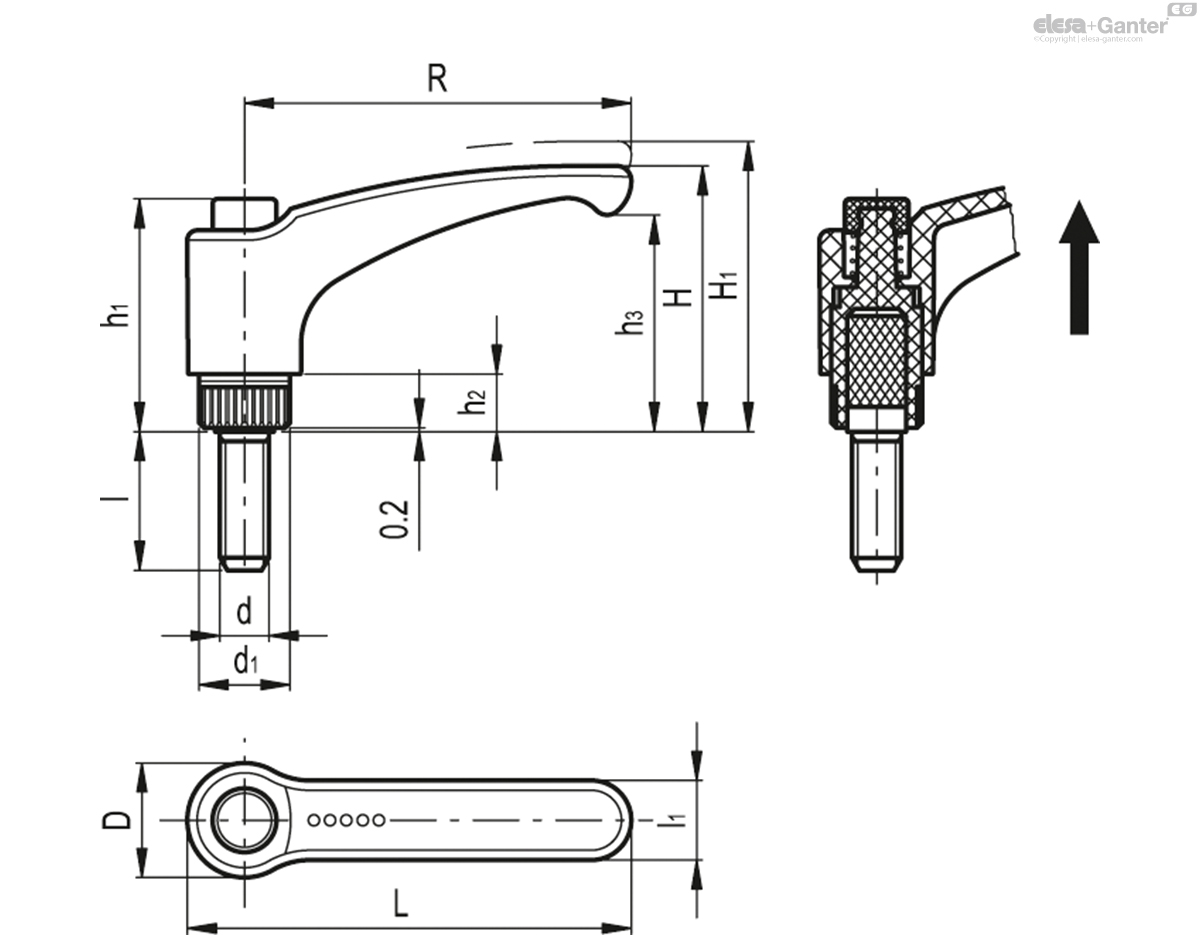 Stainless steel threaded stud