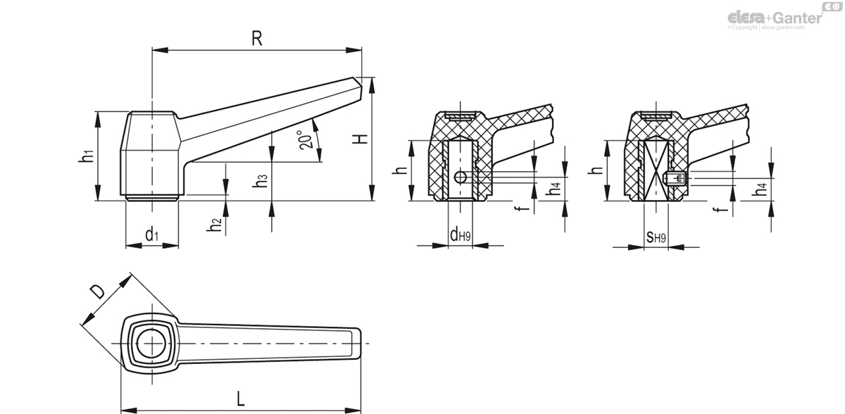 Trou cylindrique ou carré
