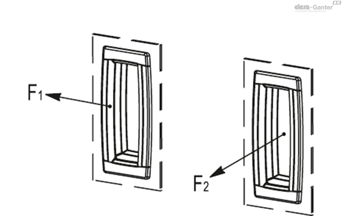 Bi-directional flush pull handle