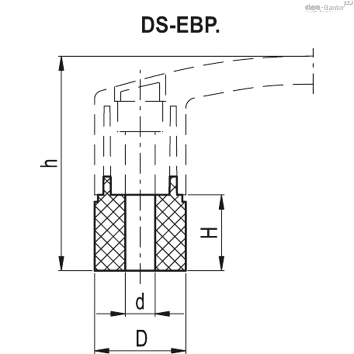 Distanzbuchsen für EBP. Bügelgriffe