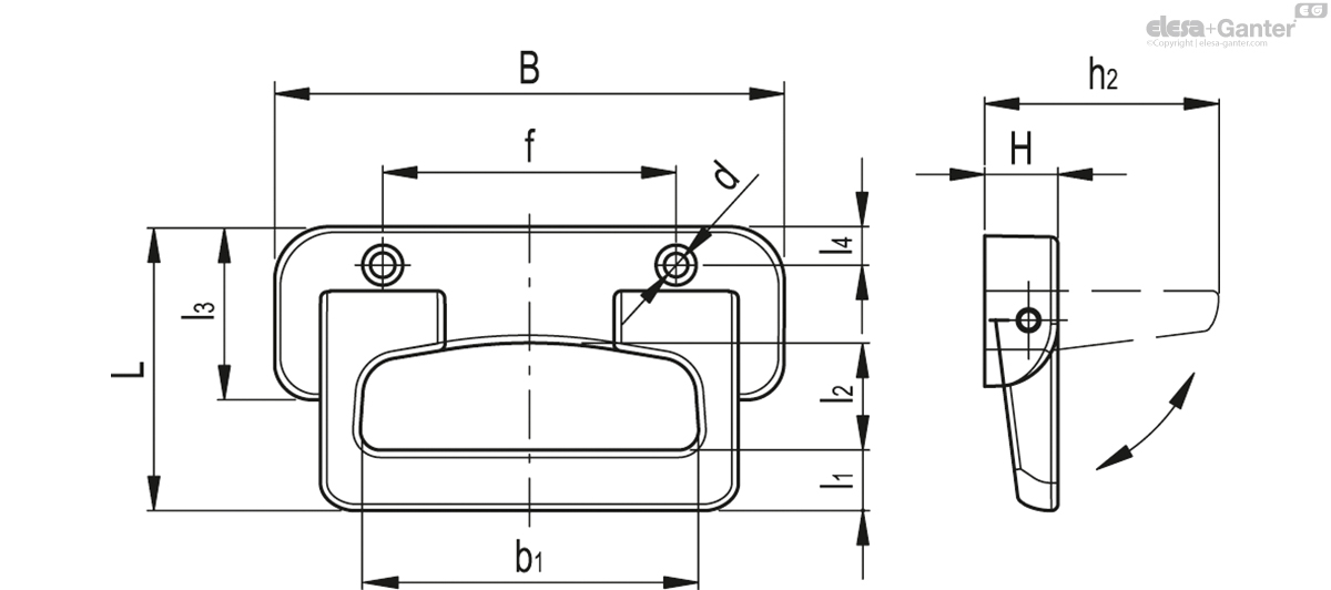 Folding handle