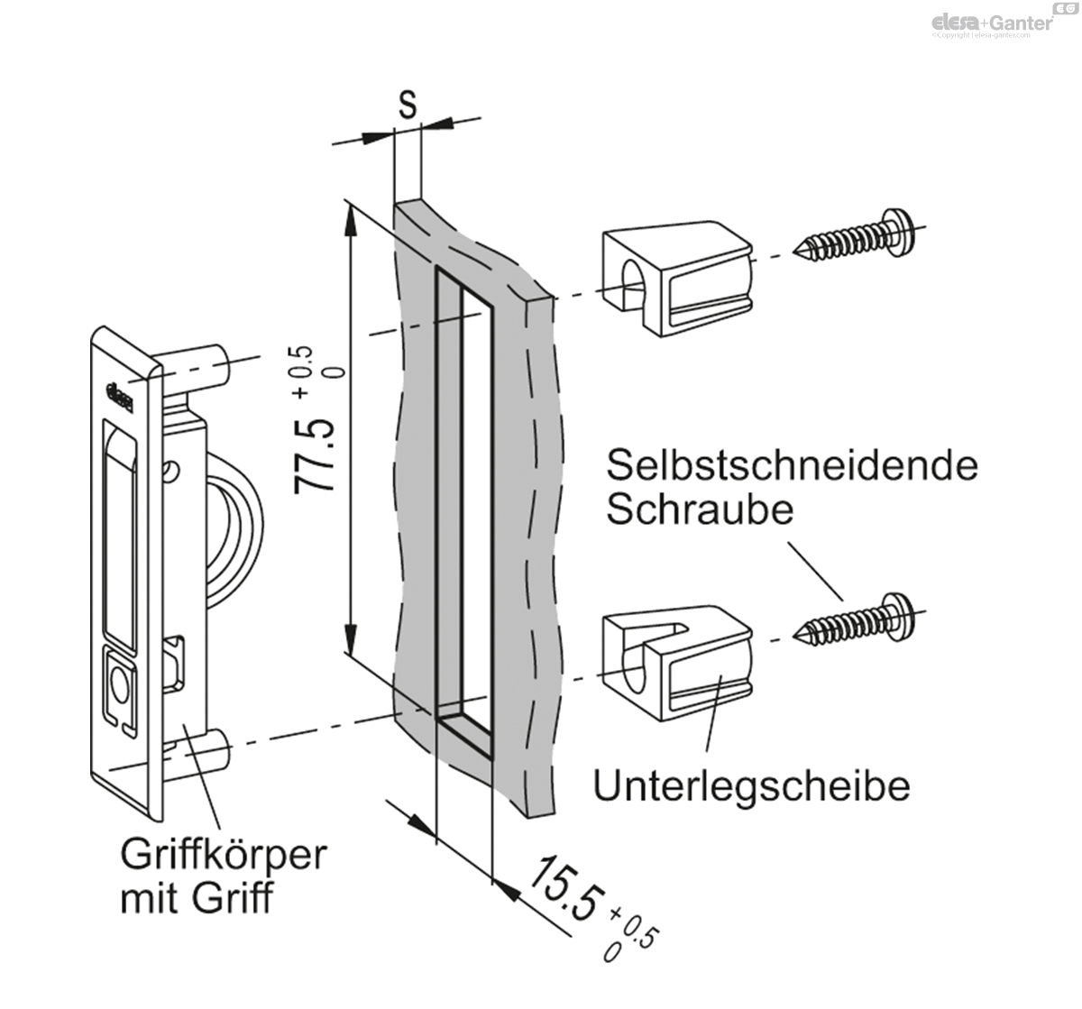 Schalen-Klappgriffe
