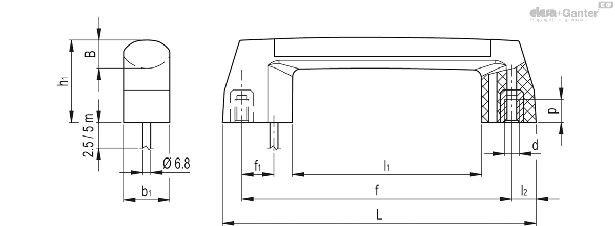 With cable length 2.5 metres