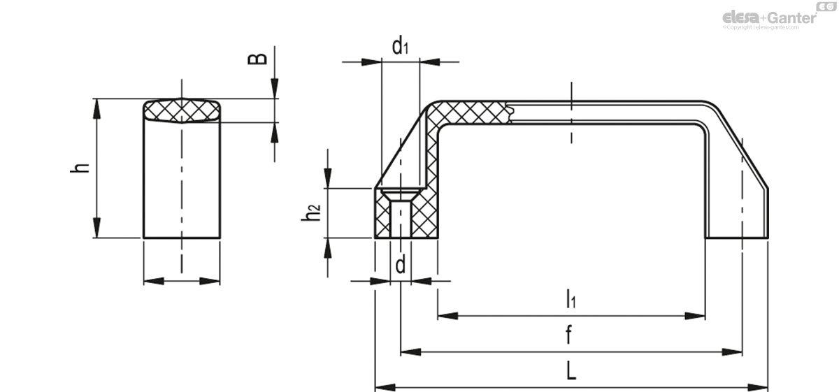 Polyamide, for countersunk head screws