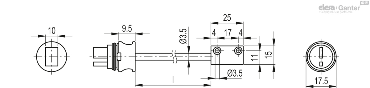 Magnetischer Sensor mit Kabel für MPI-R10