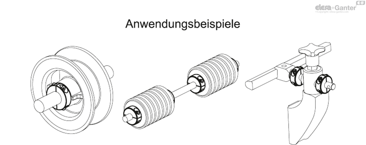 Geteilte Stellringe