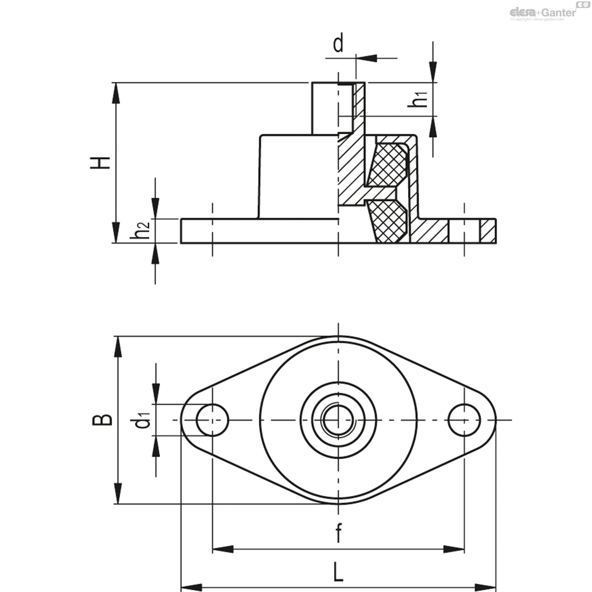 Flange vibration dampers