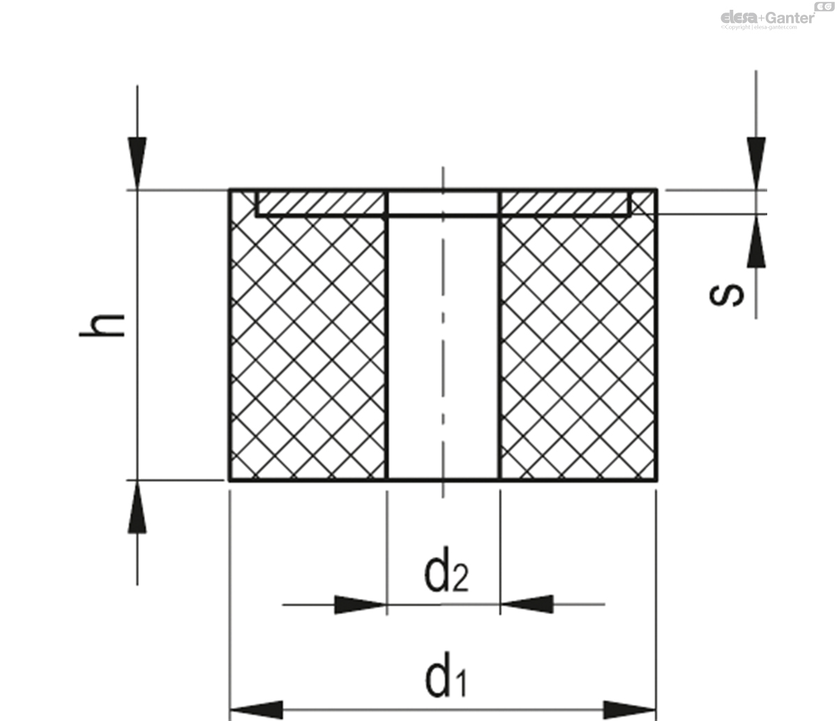 Grundplatte aus Edelstahl 1.4301